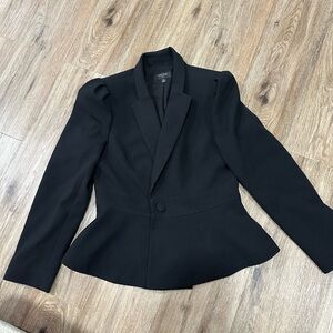 Chic Black Peplum Blazer